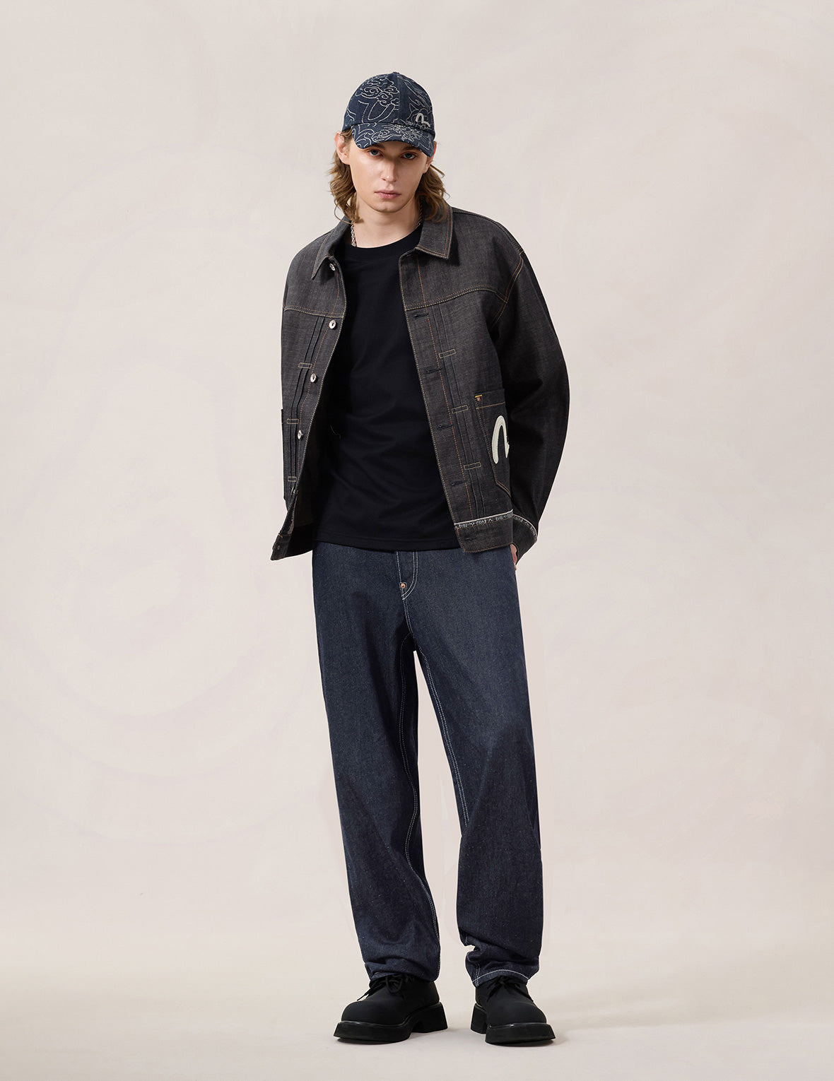 Logo Seagull Embroidery Denim Jacket – EVISU
