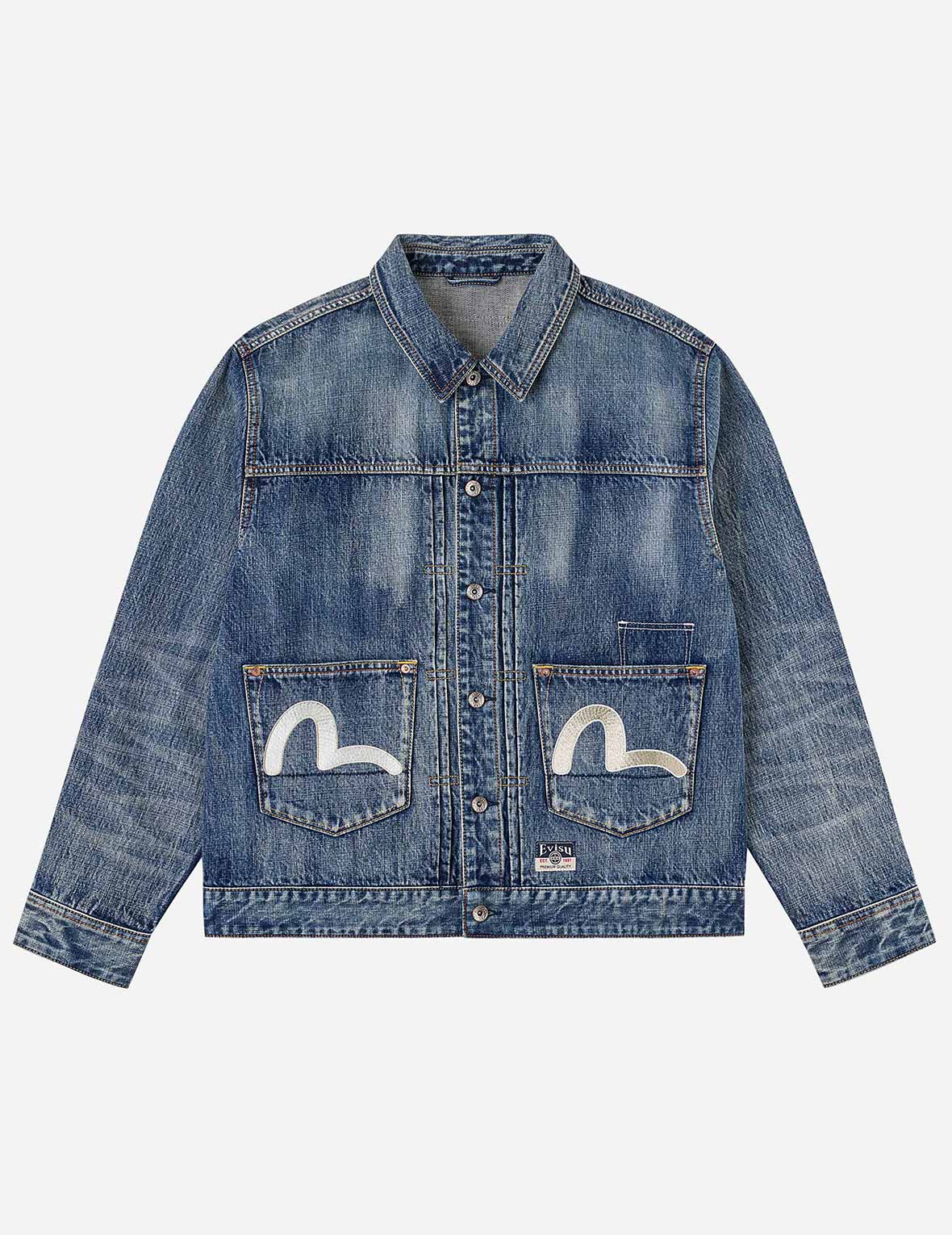 evisu デニムジャケット Brocade Patch Multi-pocket Denim Jacket – EVISU