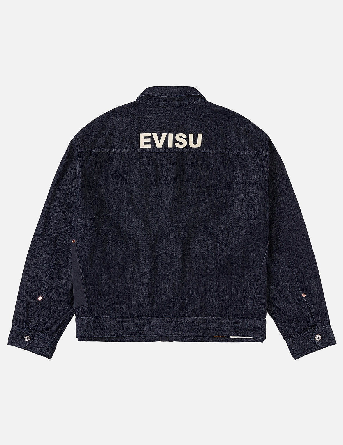 Fabric Blocking Denim Jacket