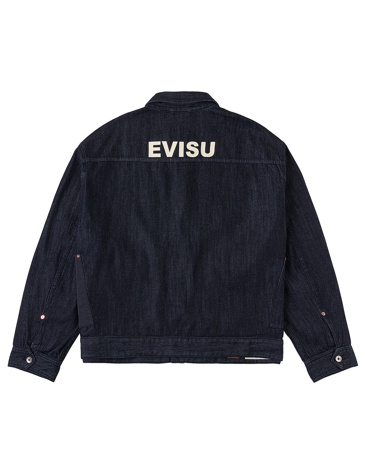 Fabric Blocking Denim Jacket