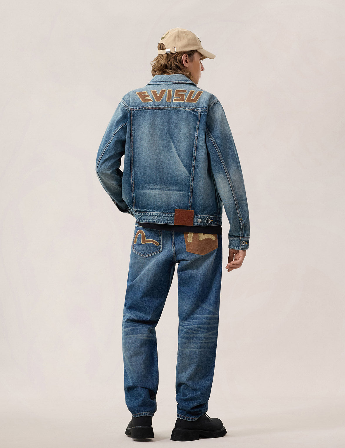Evisu & Seagull Appliqué Chinese Denim Jacket – EVISU