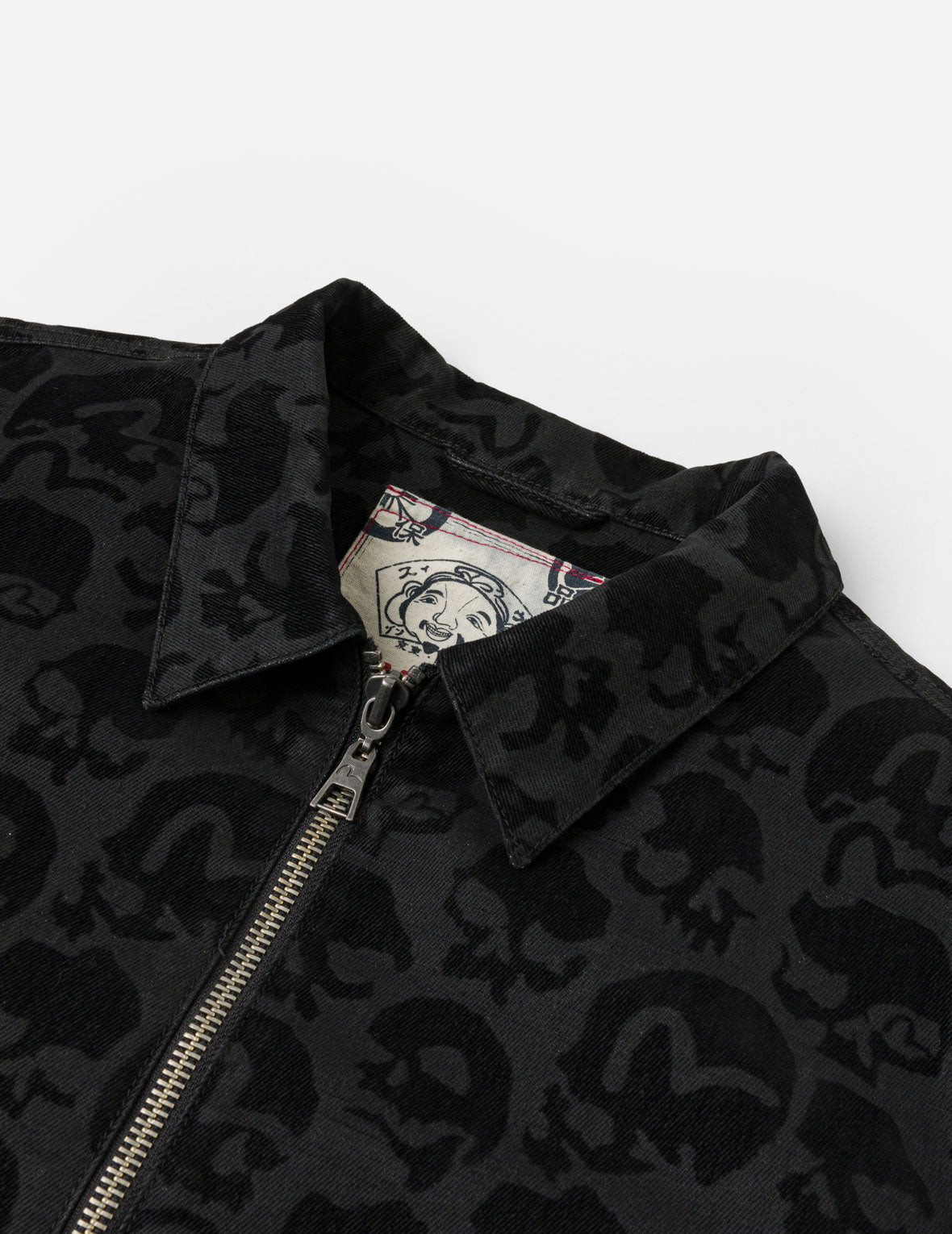 All-over Scattered Flocking Skull Jacket