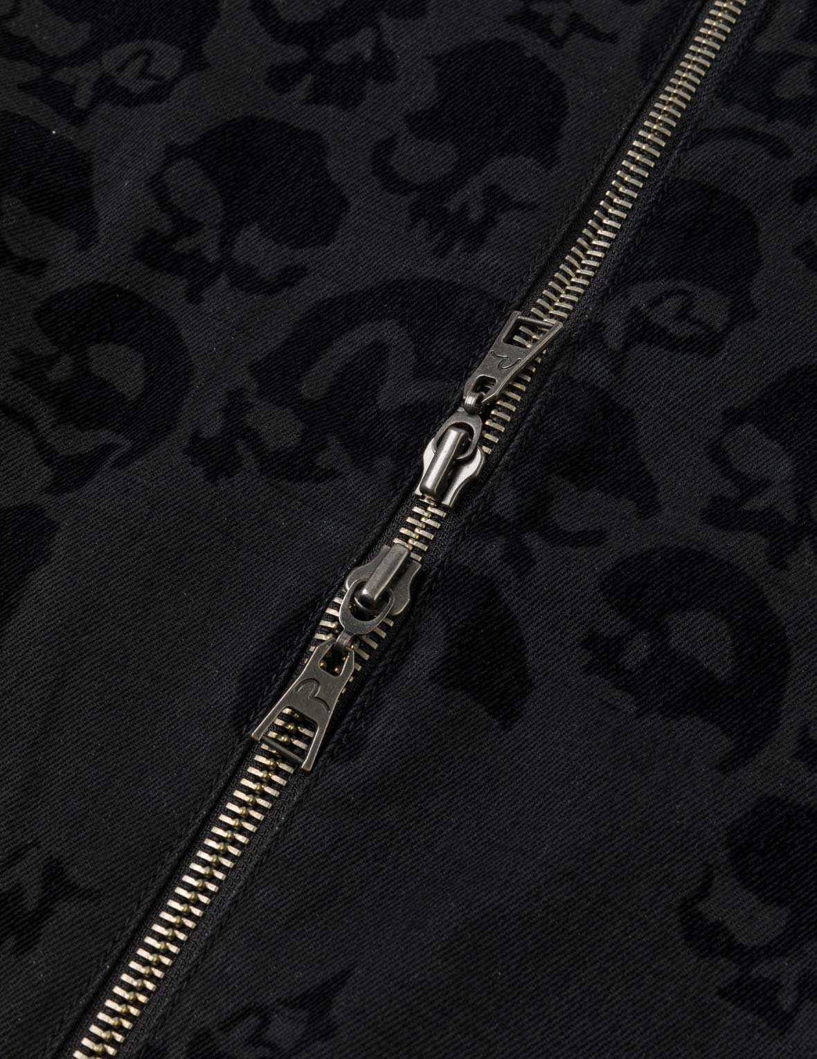 All-over Scattered Flocking Skull Jacket