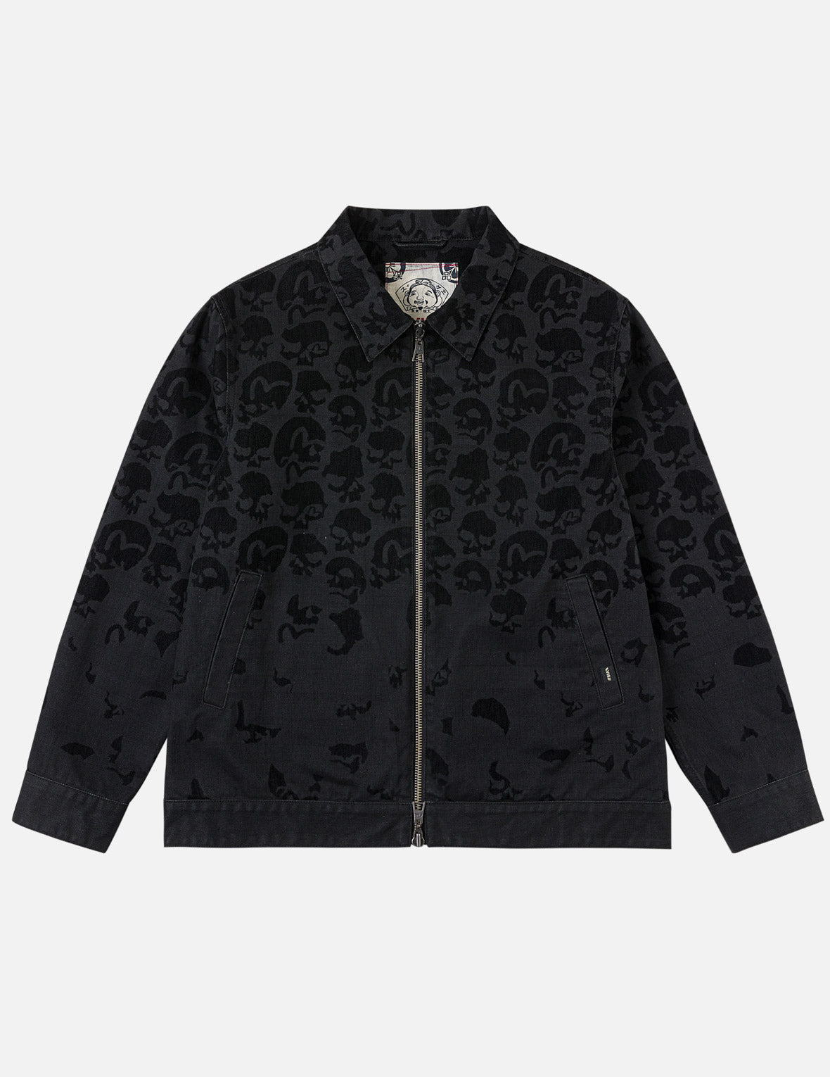 All-over Scattered Flocking Skull Jacket