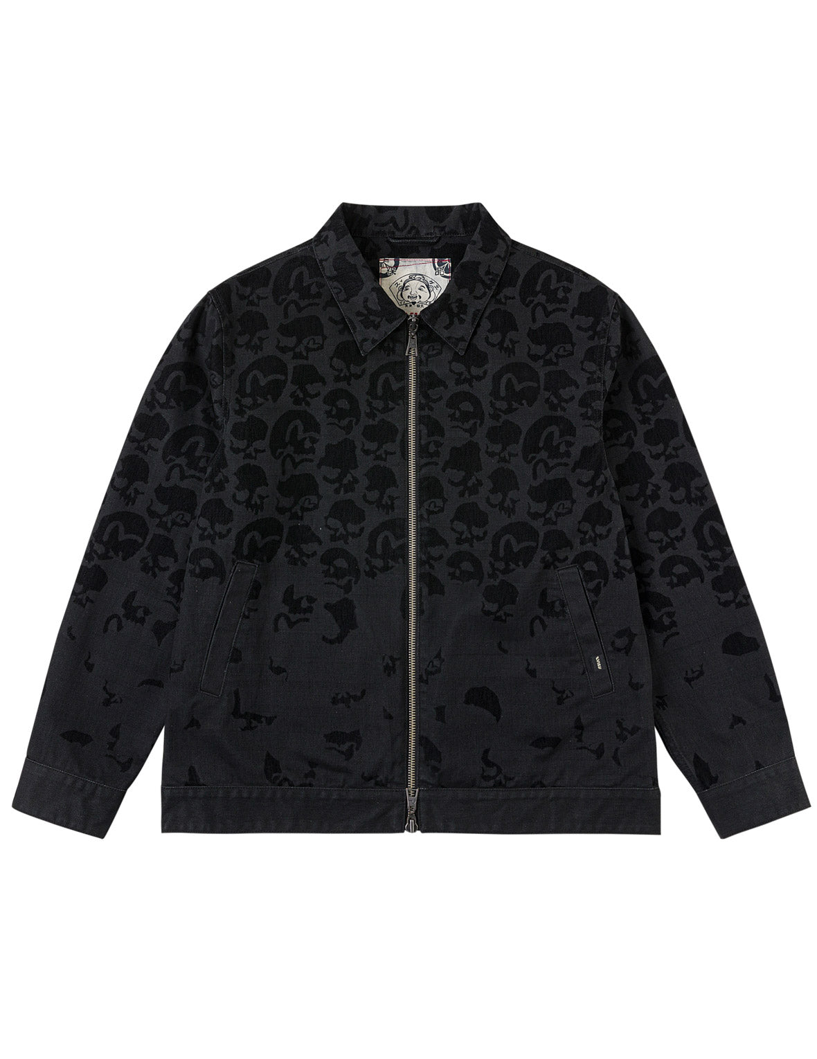 All-over Scattered Flocking Skull Jacket