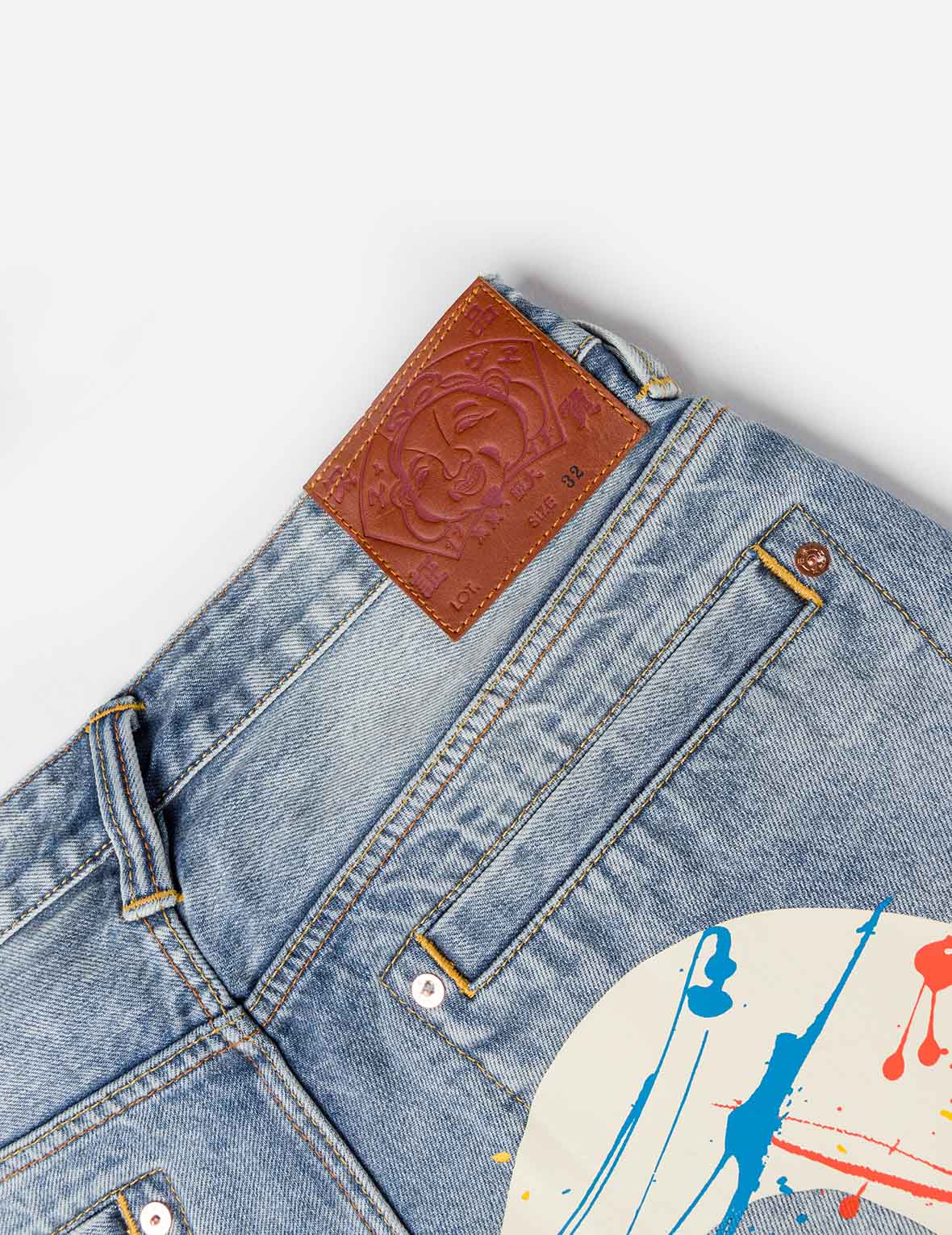 Daicock Spray Dye Denim Shorts