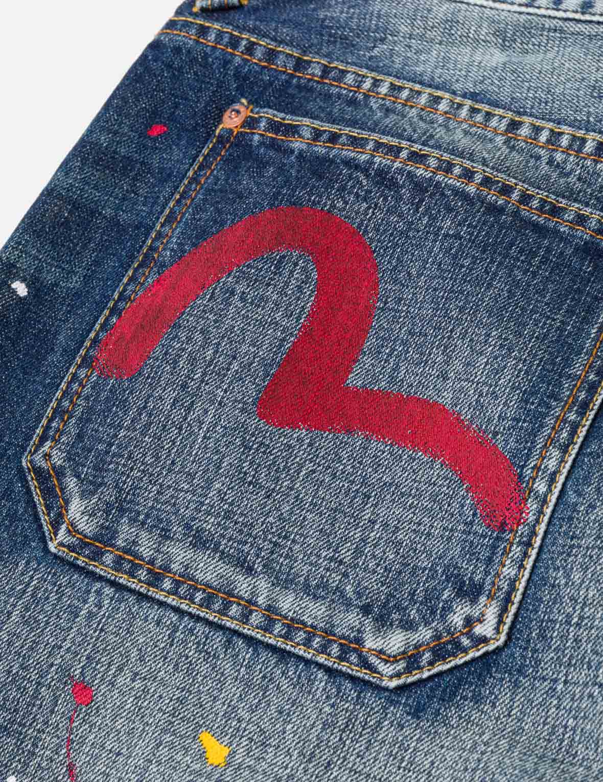 Graffiti Angel Pocket Denim Shorts – EVISU