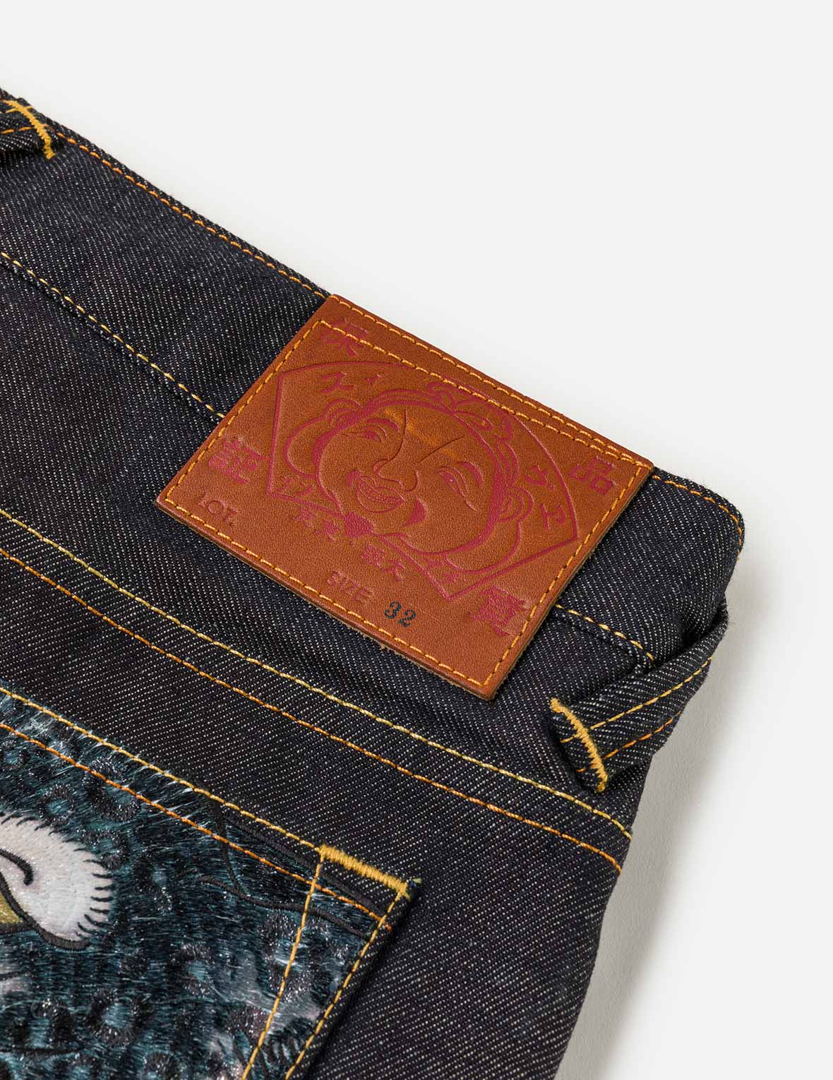 Leopard Pocket Embroidery Denim Shorts – EVISU