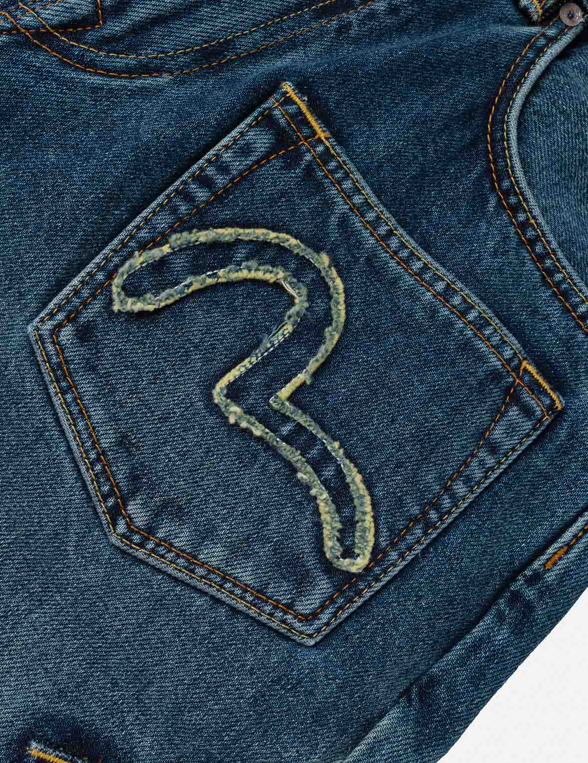 Skull Multi-Pocket Denim Shorts – EVISU