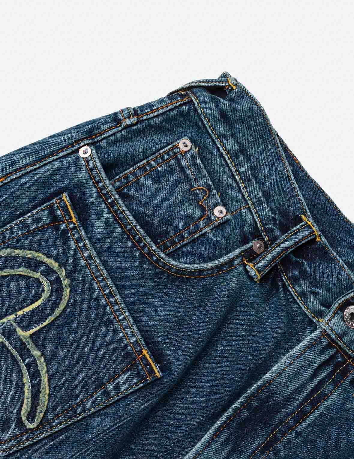 Skull Multi-Pocket Denim Shorts – EVISU