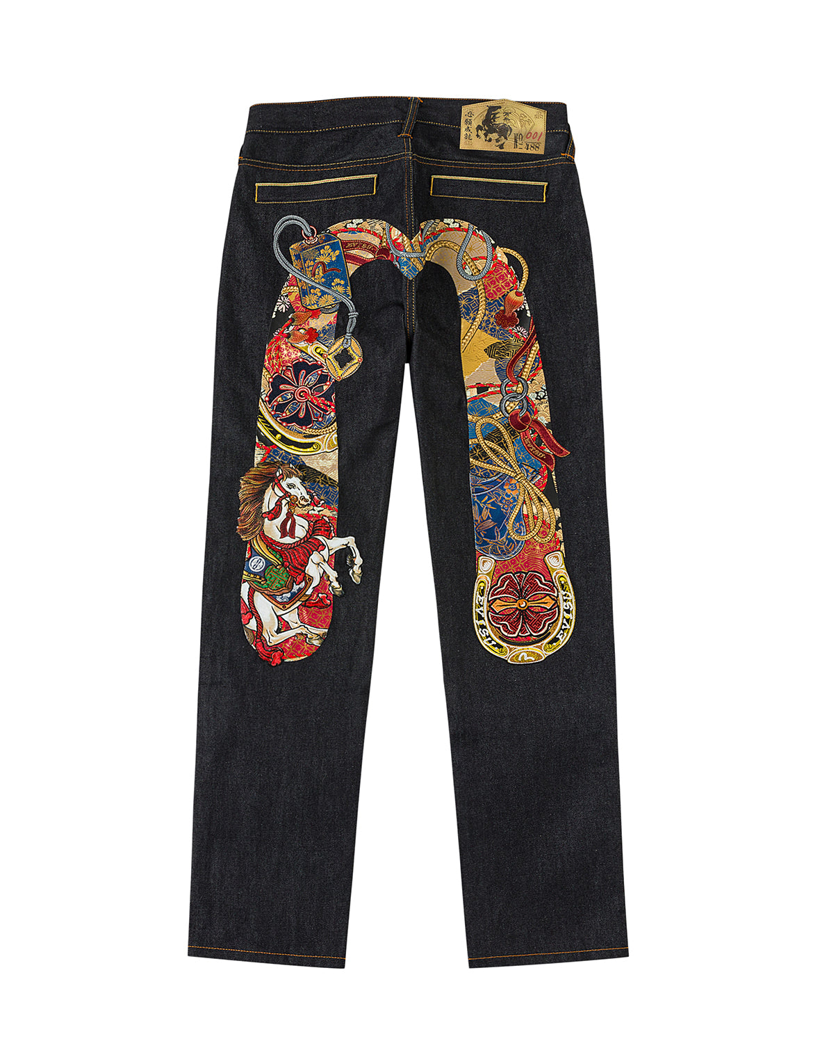 EVISUデニム Daicock Print Baggy Fit Denim Jeans #2000 – EVISU