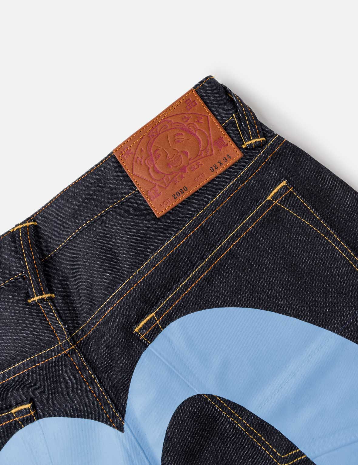 Light Blue Daicock Print Jeans #2020 – EVISU