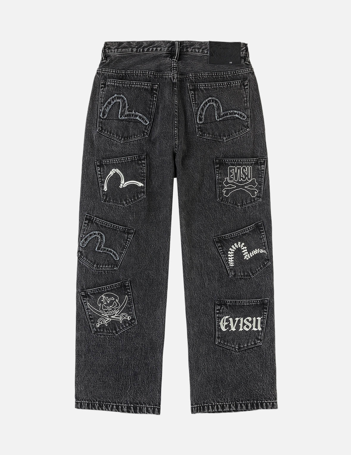 Skull Multi-Pocket Denim Jeans – EVISU