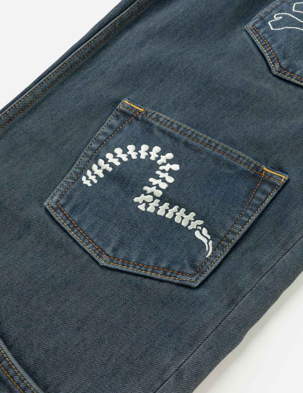 Skull Multi-Pocket Denim Jeans – EVISU