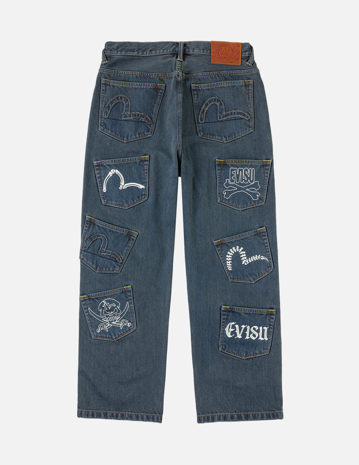 Skull Multi-Pocket Denim Jeans – EVISU