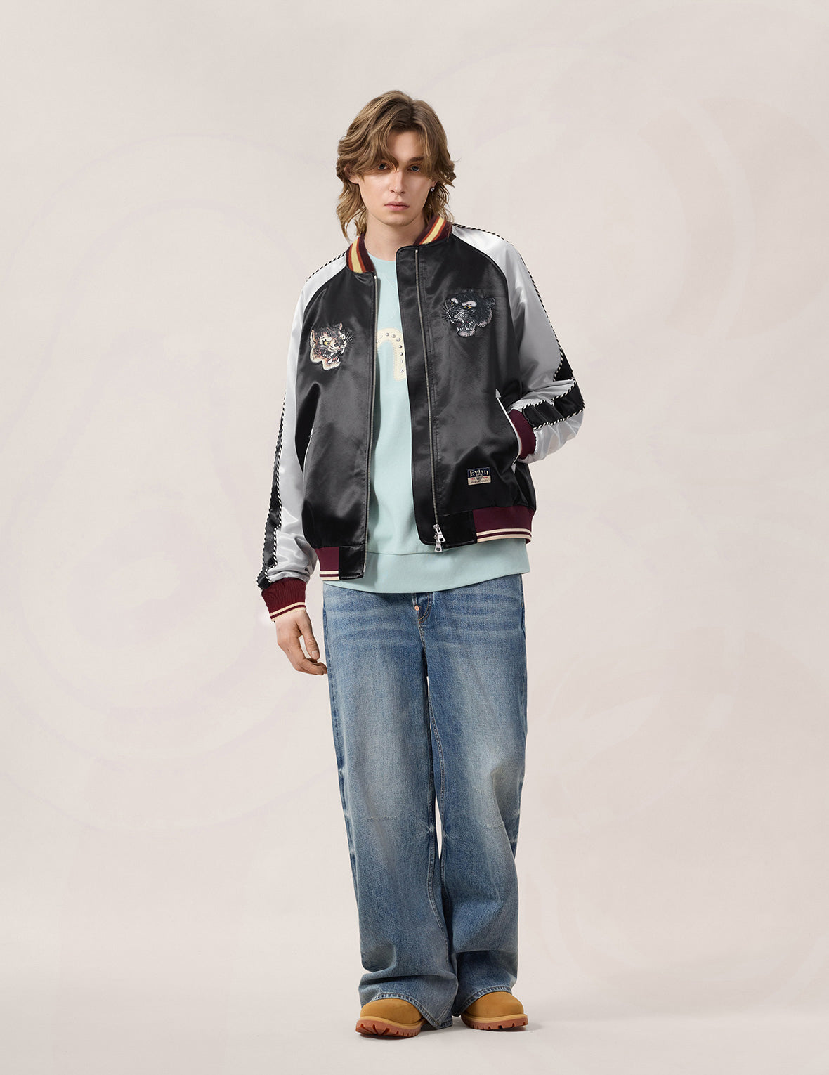 Duo Leopard Embroidery Souvenir Jacket – EVISU