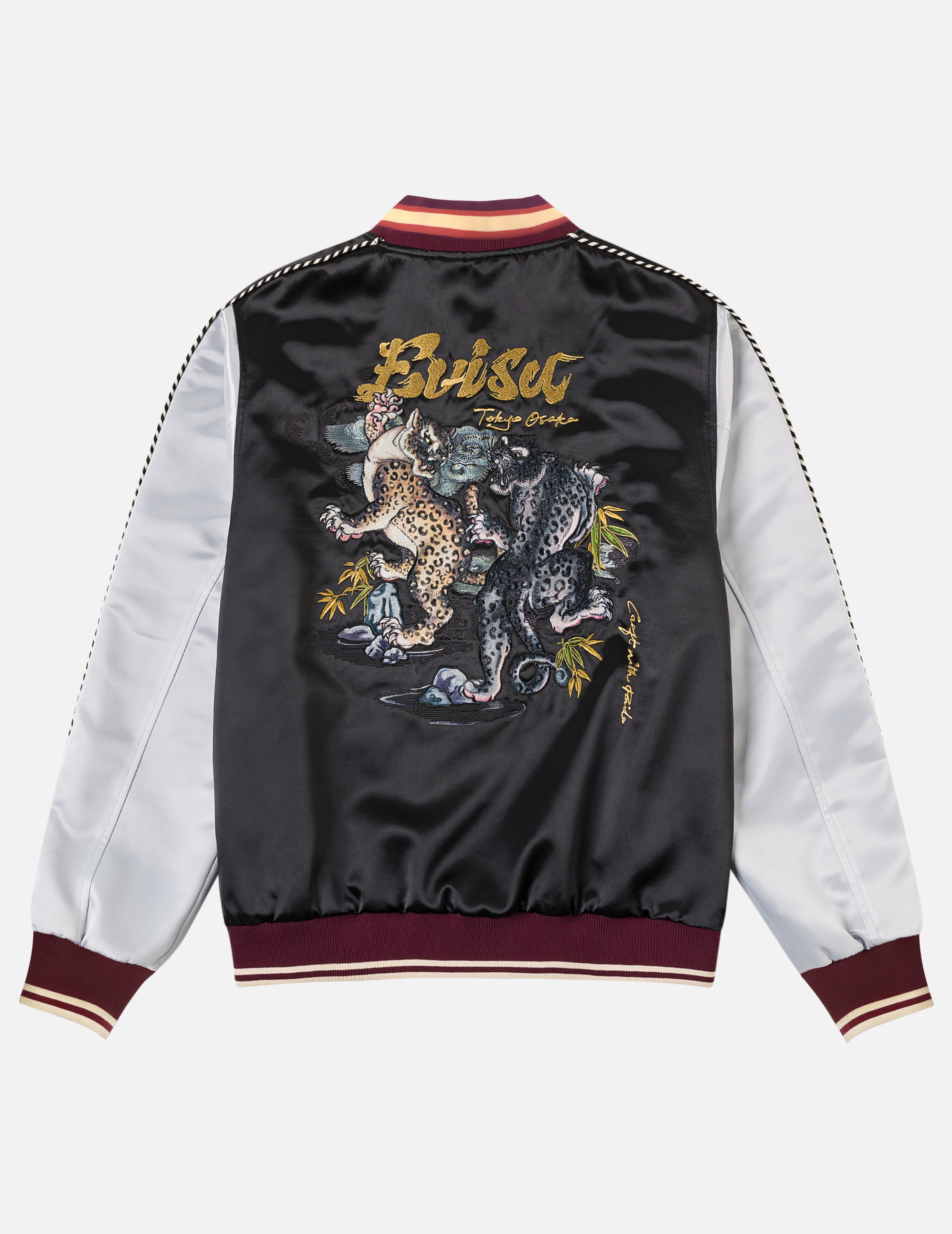 Duo Leopard Embroidery Souvenir Jacket – EVISU
