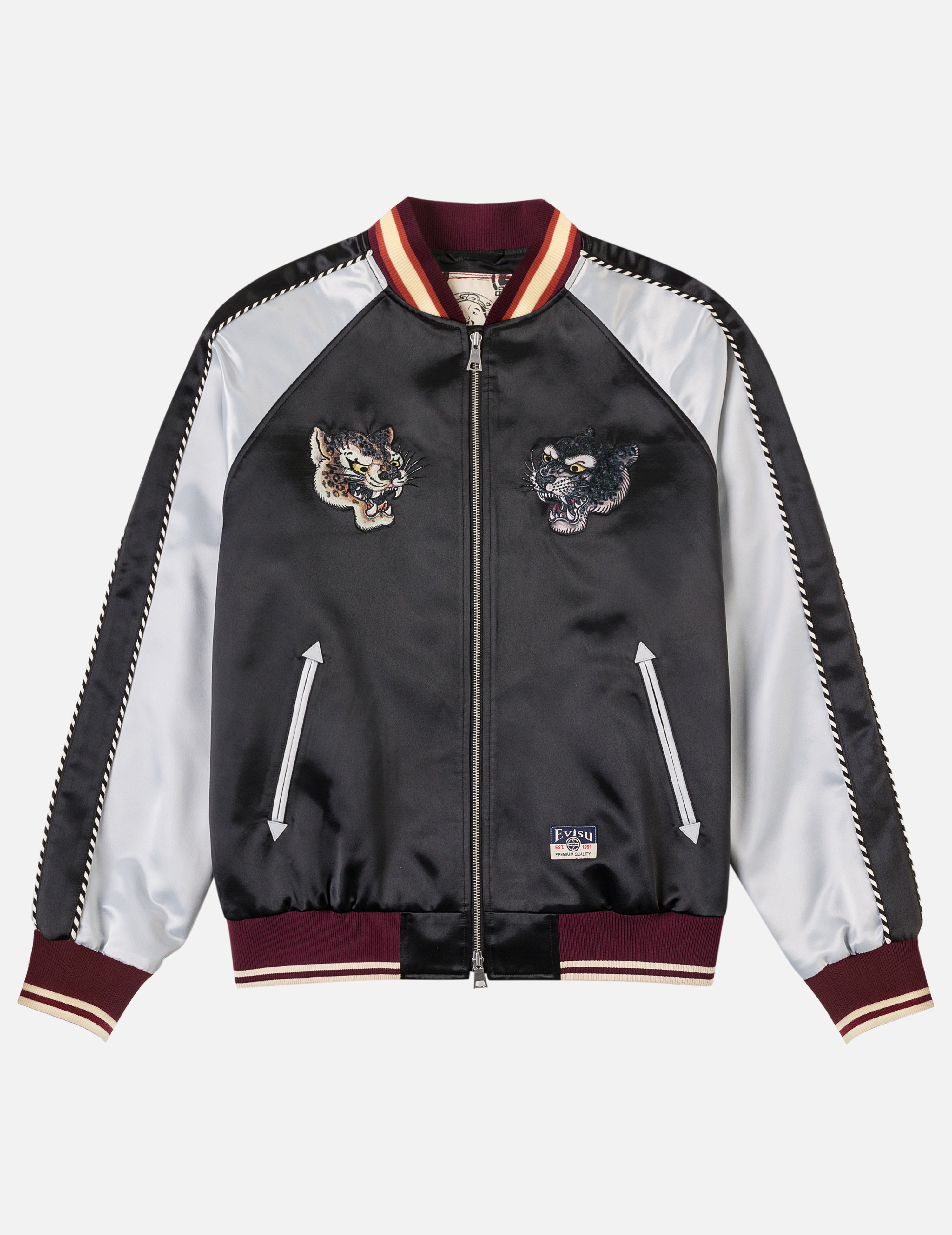 Duo Leopard Embroidery Souvenir Jacket – EVISU