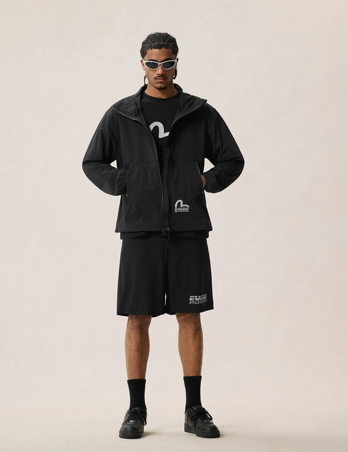 Packable Zip-Up Windbreaker Jacket