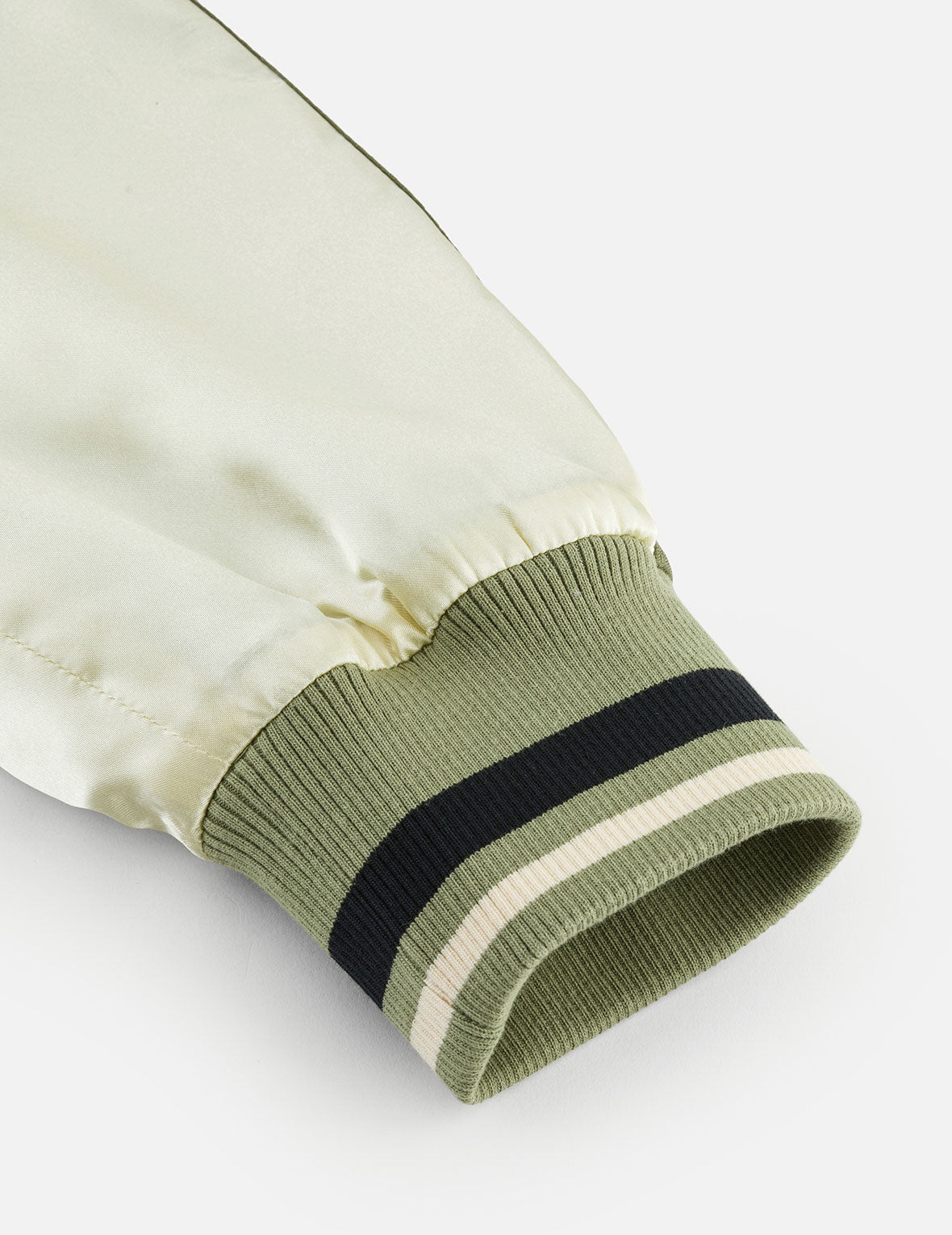 Allover Jacquard Padded Chinese Jacket - Green