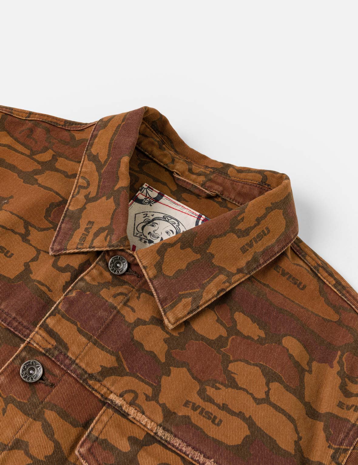 All-over Ishigaki Camouflage Denim Jacket – EVISU