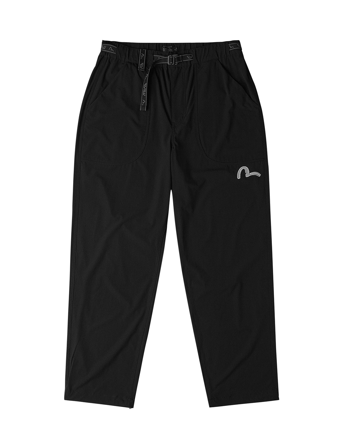 Belted-Waist Woven Pants