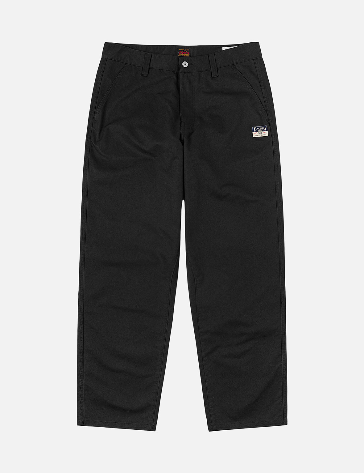 美品 EVISU エヴィス 2044 ブラック レザーパンツ 34×35 Brushstroke Daicock Chino Pants – EVISU
