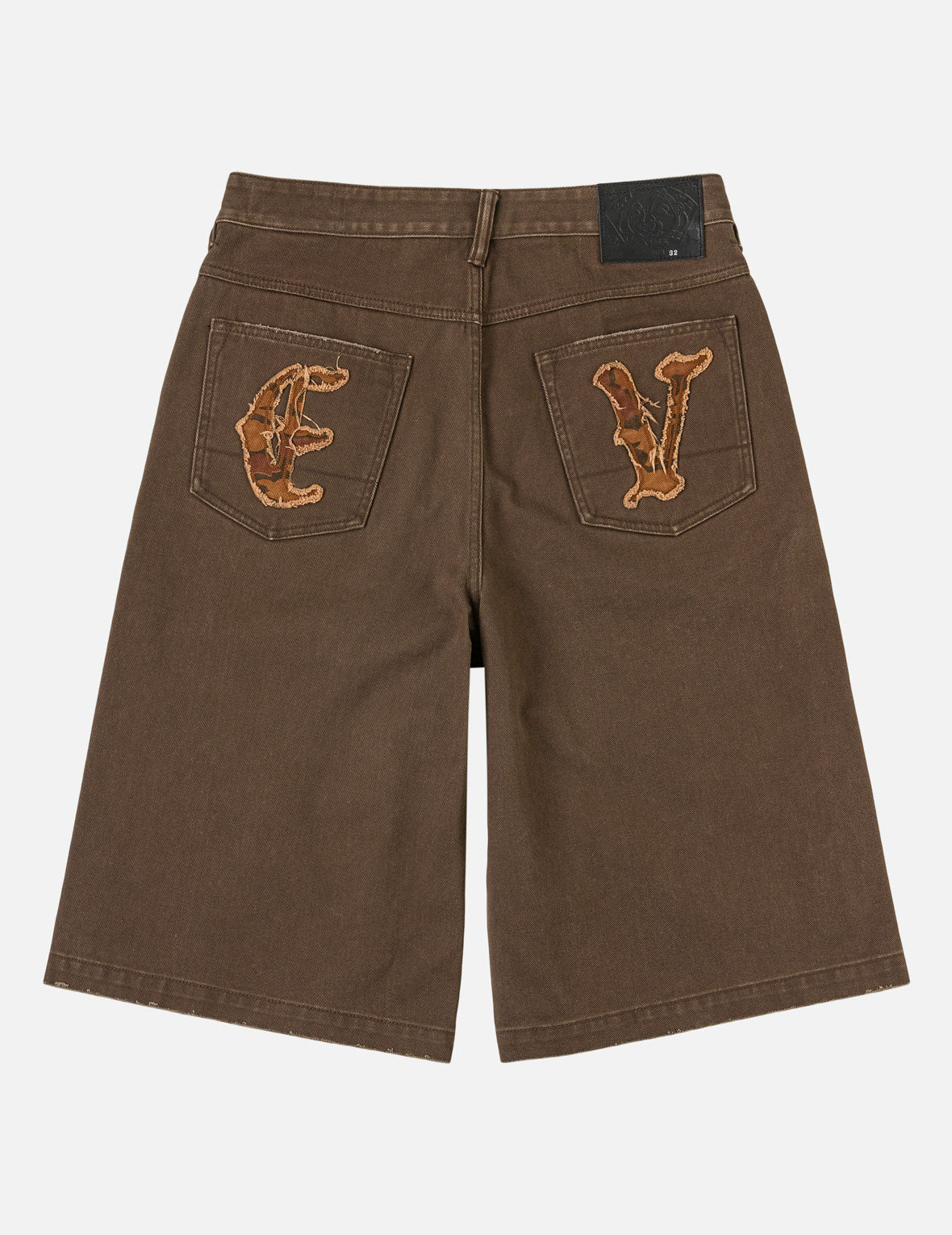 Ishigaki Camouflage Patchwork Denim Shorts – EVISU