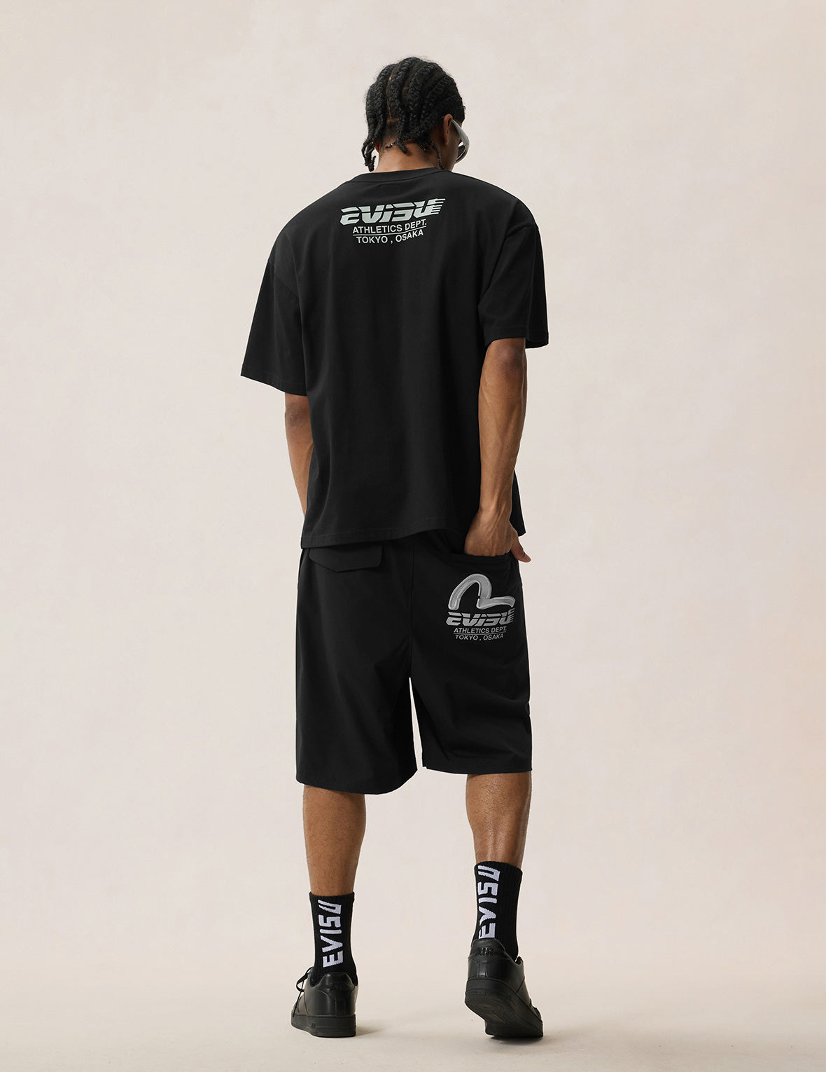 Belted-Waist Woven Shorts