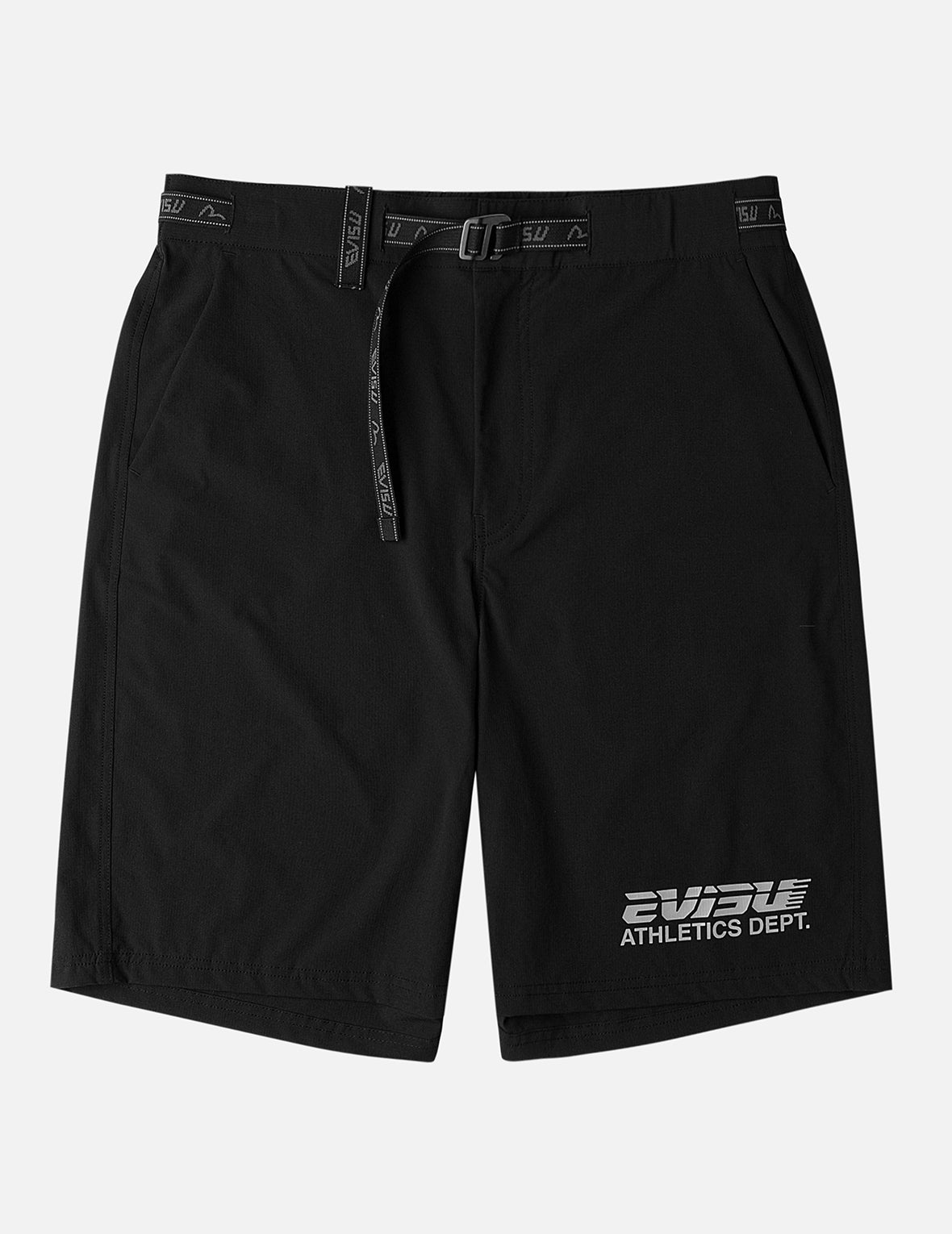Belted-Waist Woven Shorts