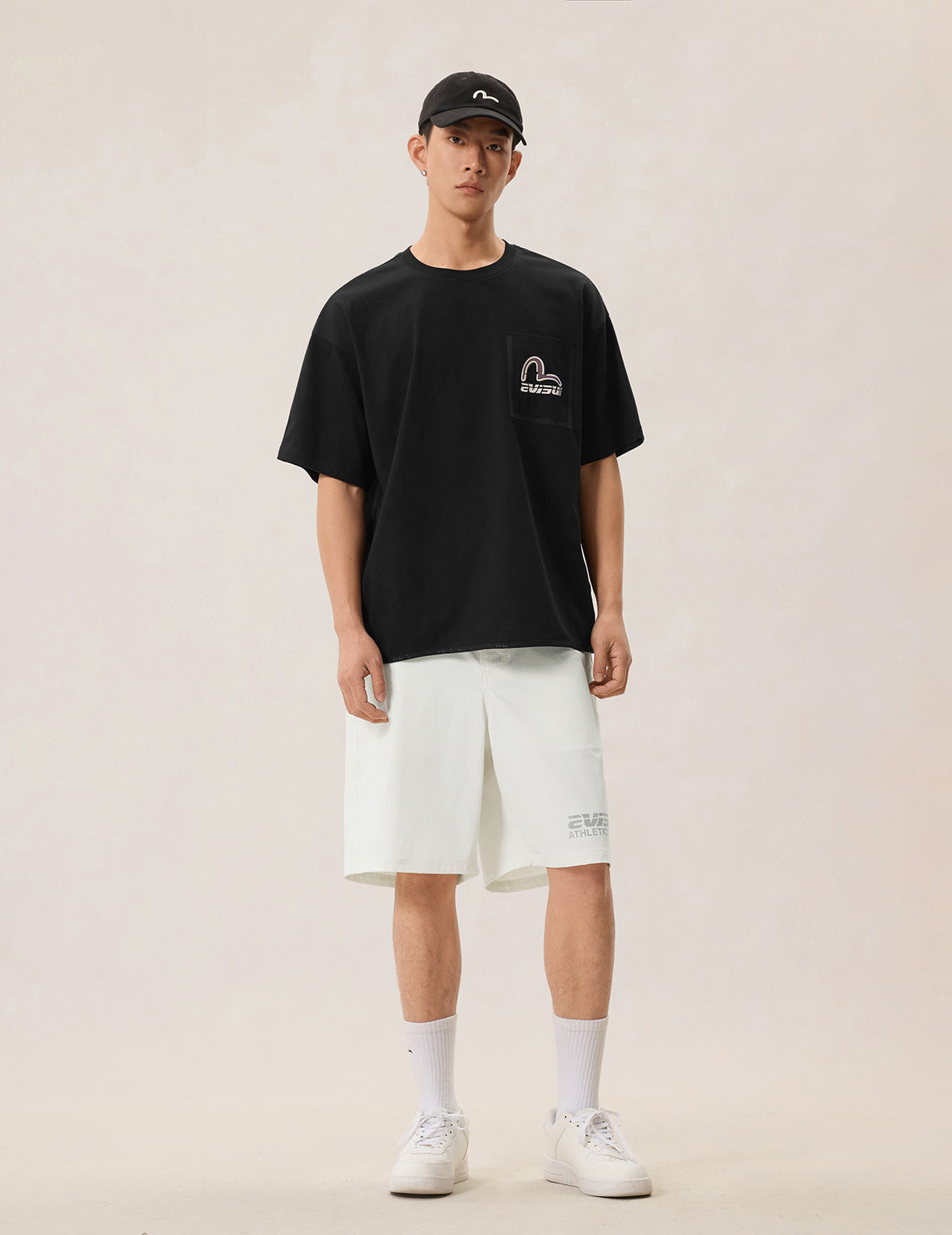 Belted-Waist Woven Shorts – EVISU