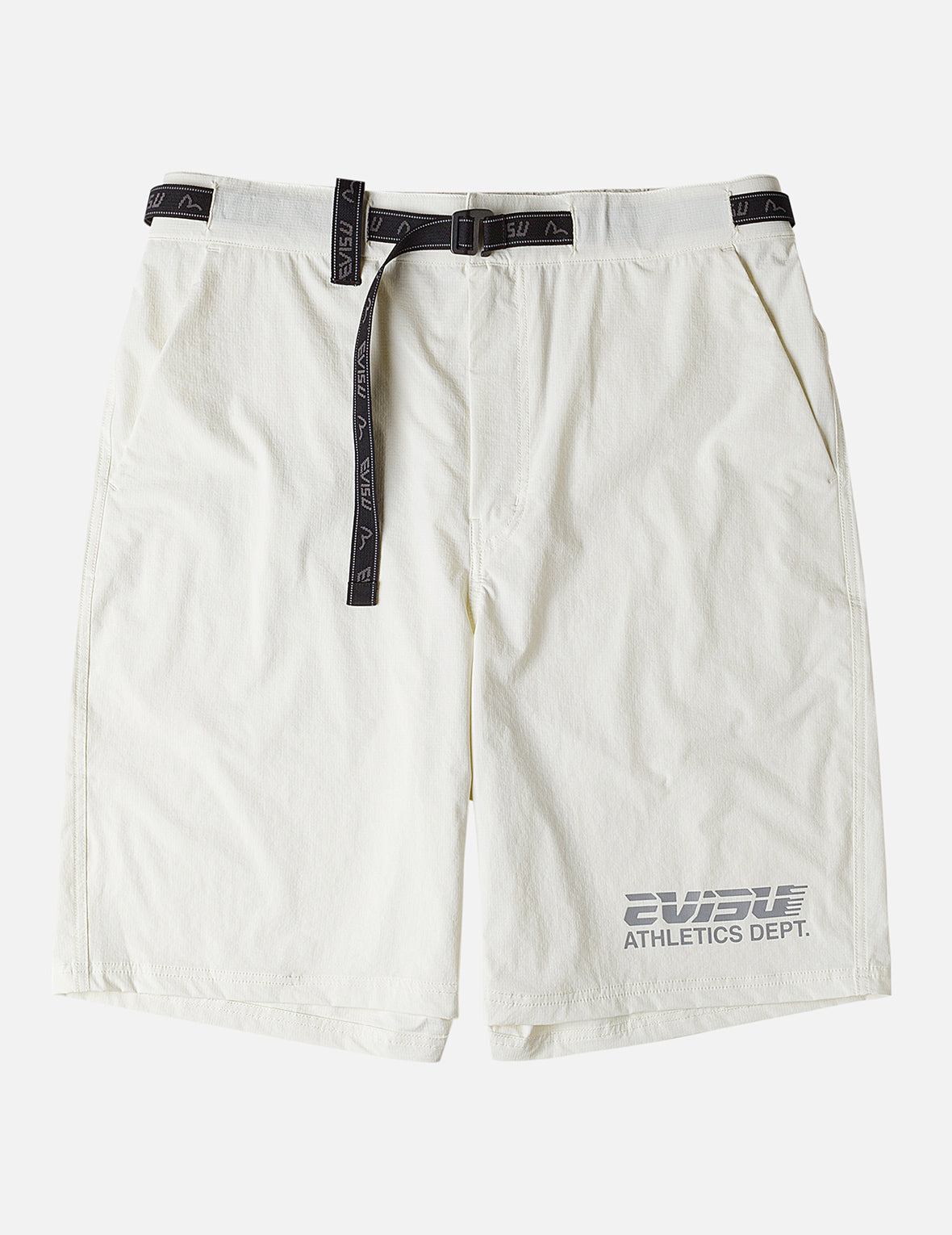 Belted-Waist Woven Shorts