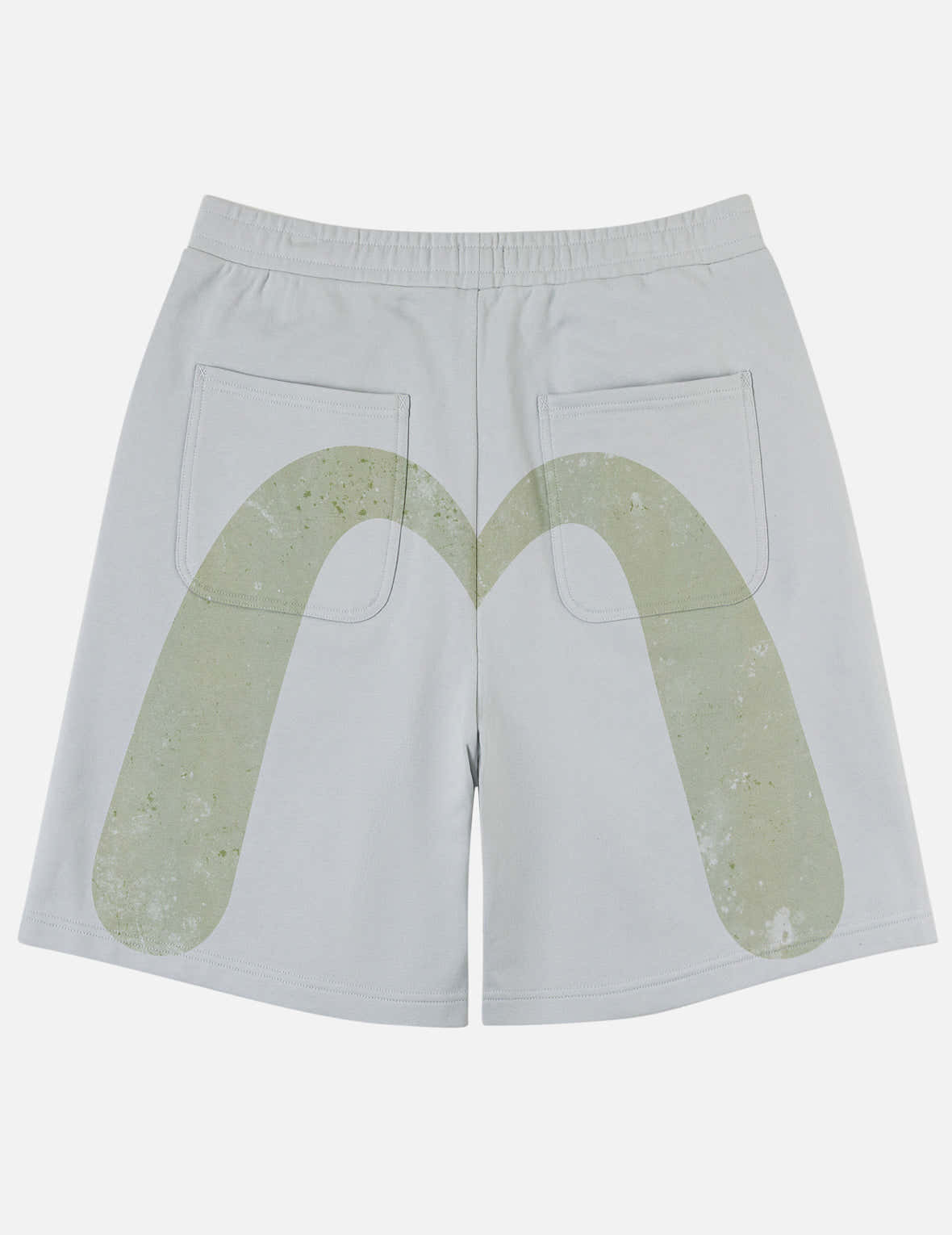EVISU エヴィス スウェット ショートパンツ ホワイト Spray-dye Daicock Sweat Shorts – EVISU