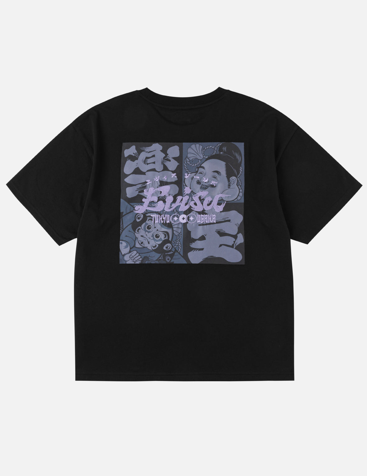 Godhead and Kite Daruma Kerchief Print T-shirt – EVISU
