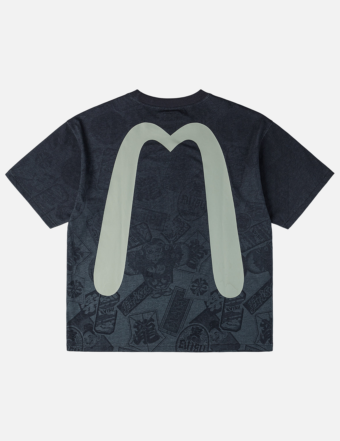 Evisu tシャツ swag Multi-Pocket and Multi-Print Loose Fit T-shirt – EVISU