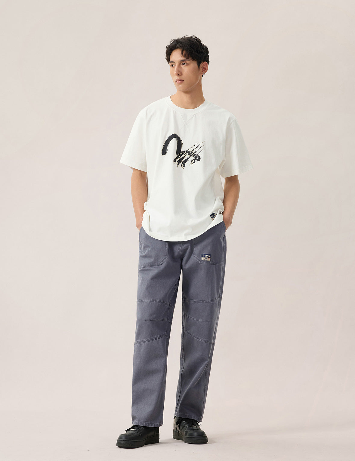 Seagull Claw Print T-shirt – EVISU