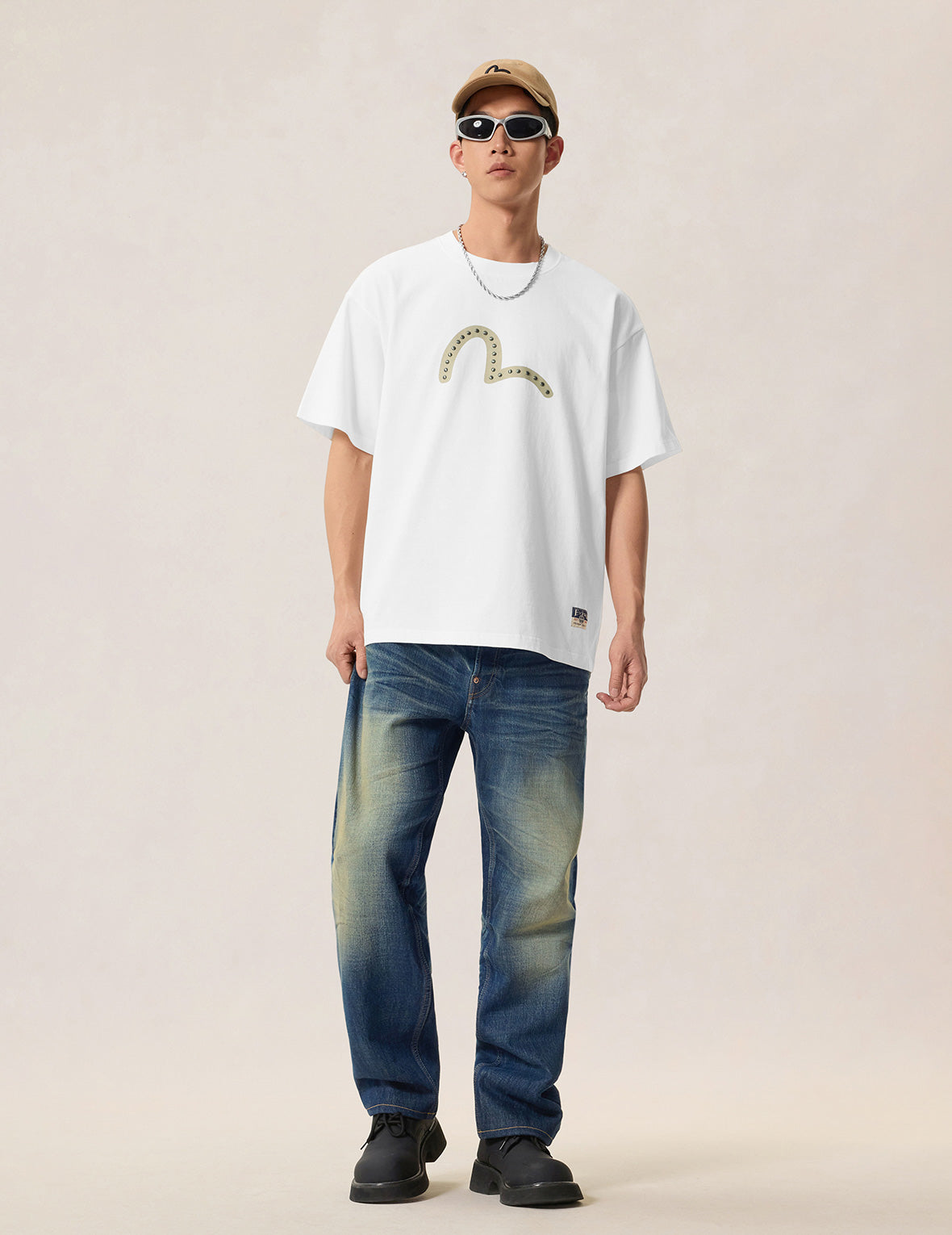 Seagull Printed Metal Studs T-shirt – EVISU