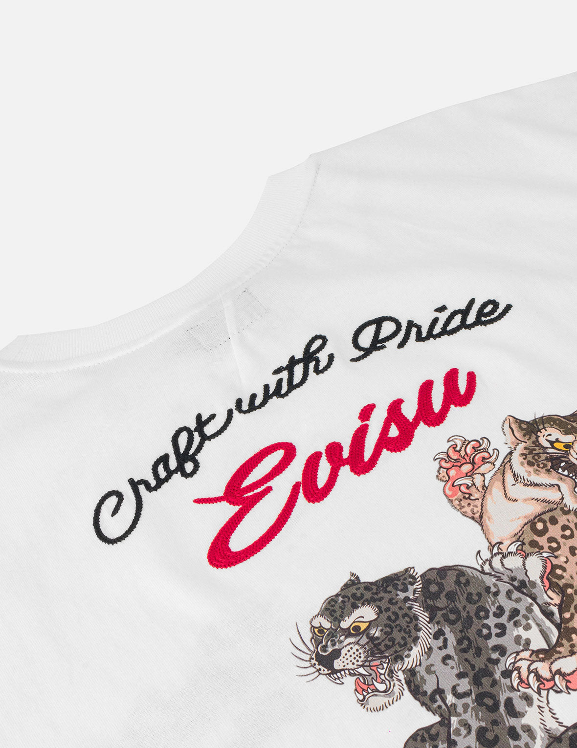 Duo Leopard Printed Embroidery T-Shirt
