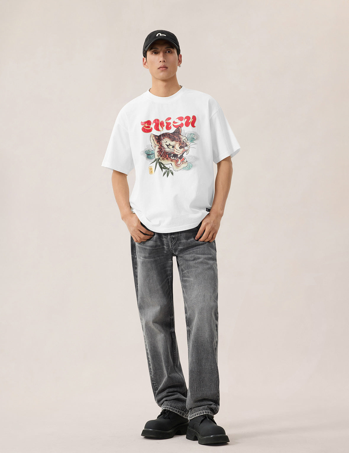 Leopard Head Print T-Shirt – EVISU