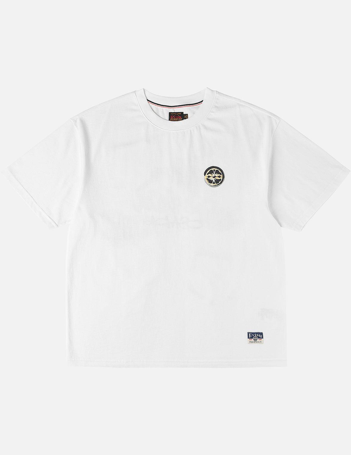 Multi-Pocket Foil Print T-Shirt