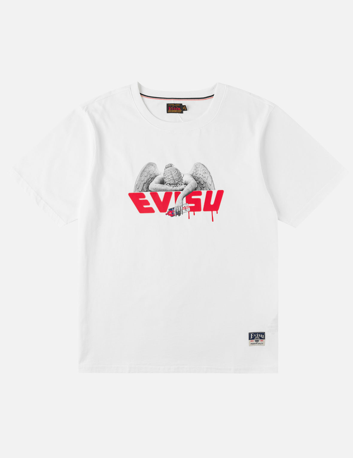 Angel and Aerosol Spray Paint Print T-shirt – EVISU