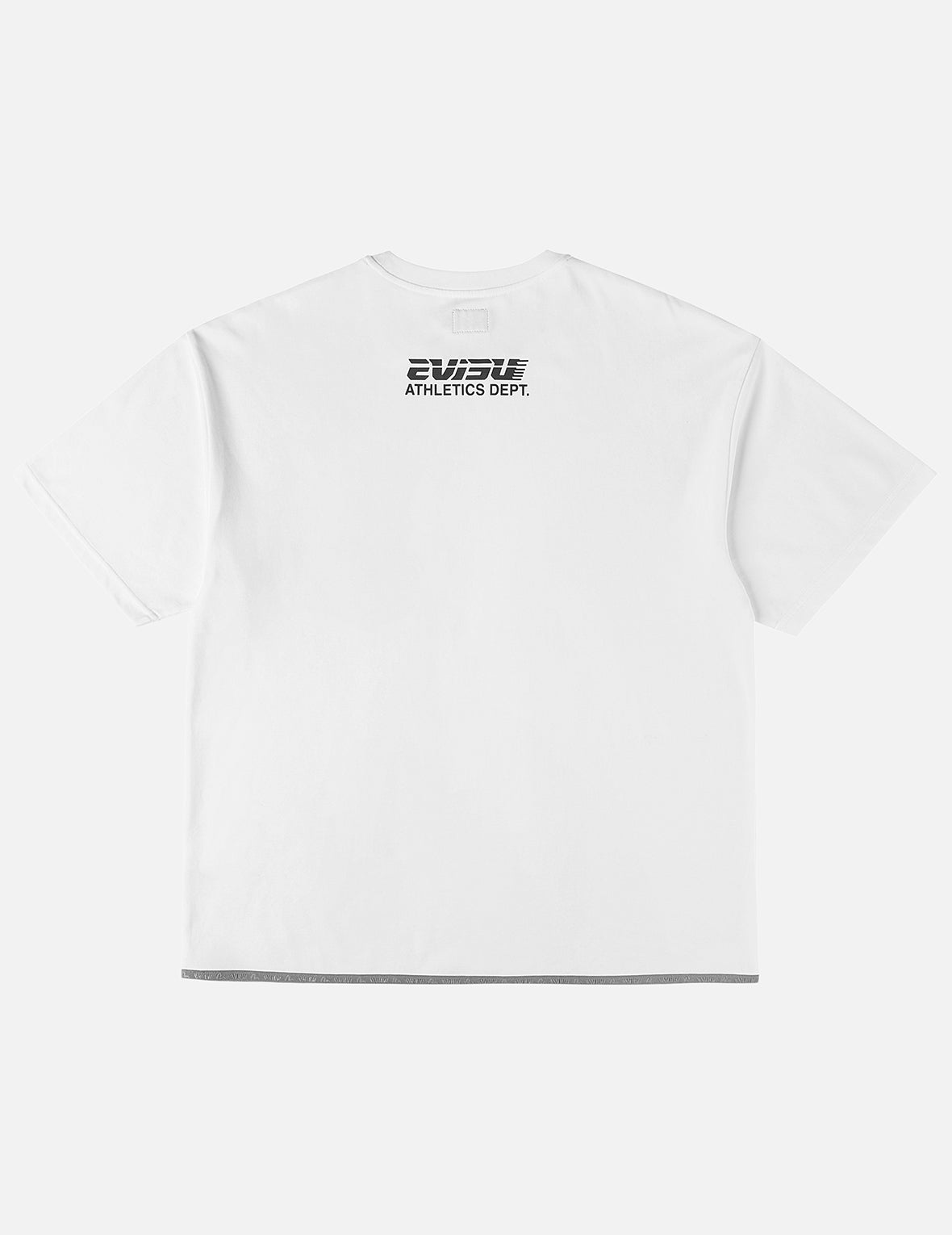Elastic Hem Seagull Print Pocket T-shirt