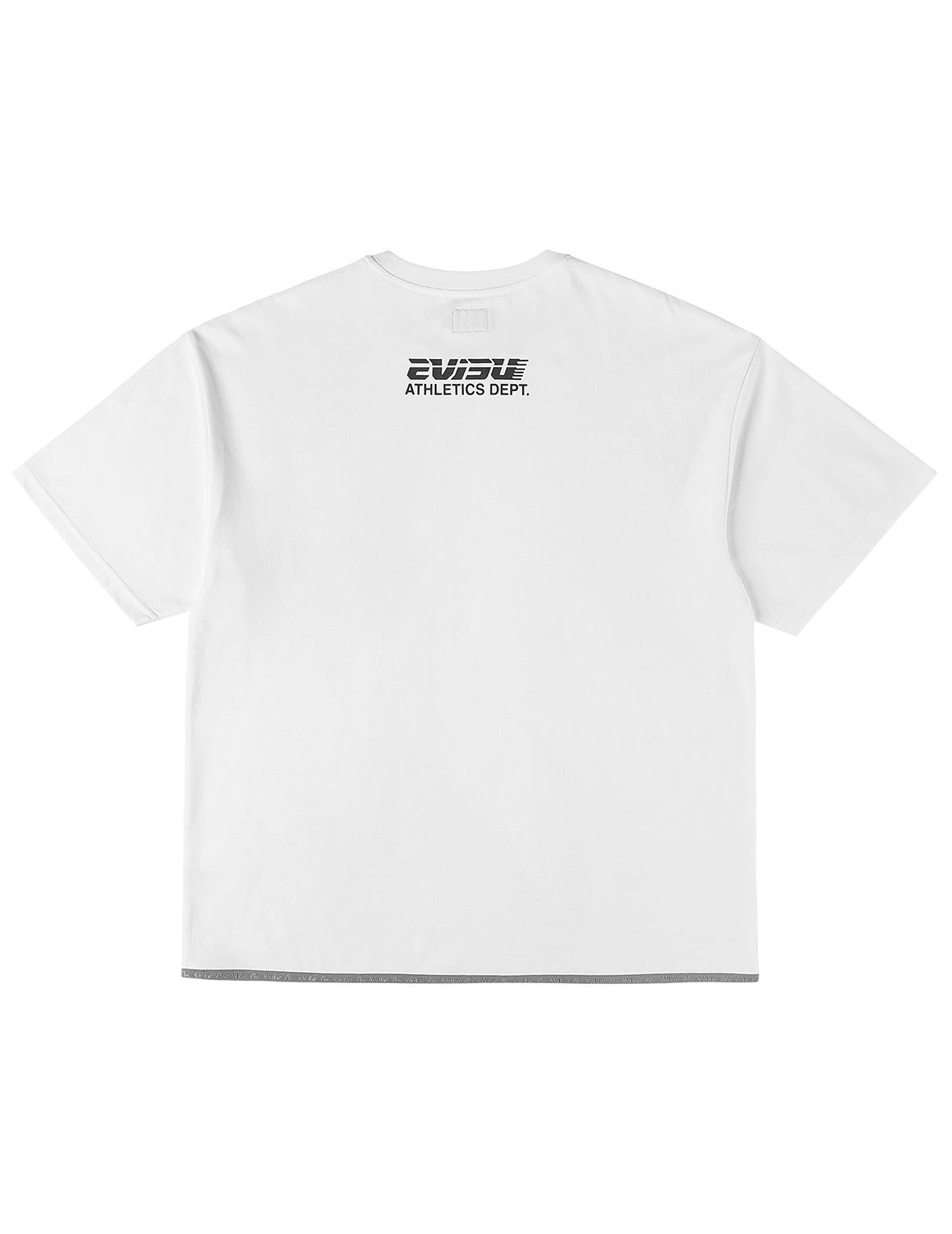 Elastic Hem Seagull Print Pocket T-shirt