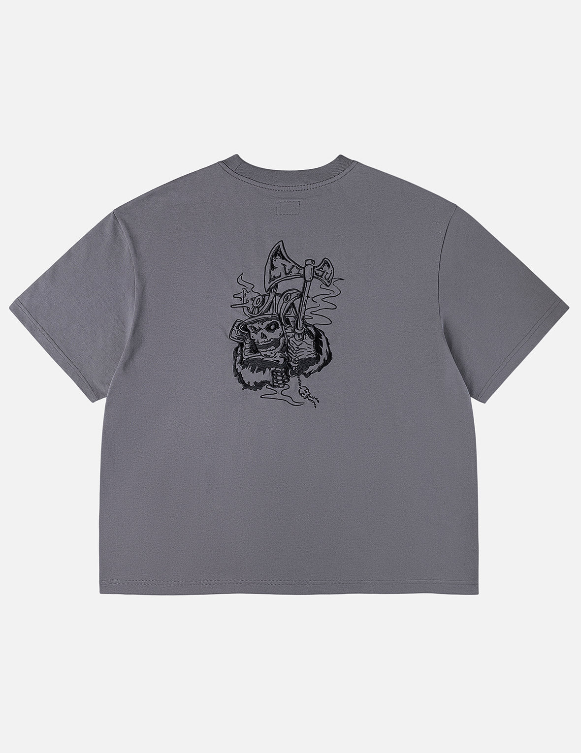 Skull Samurai Embroidery T-shirt – EVISU