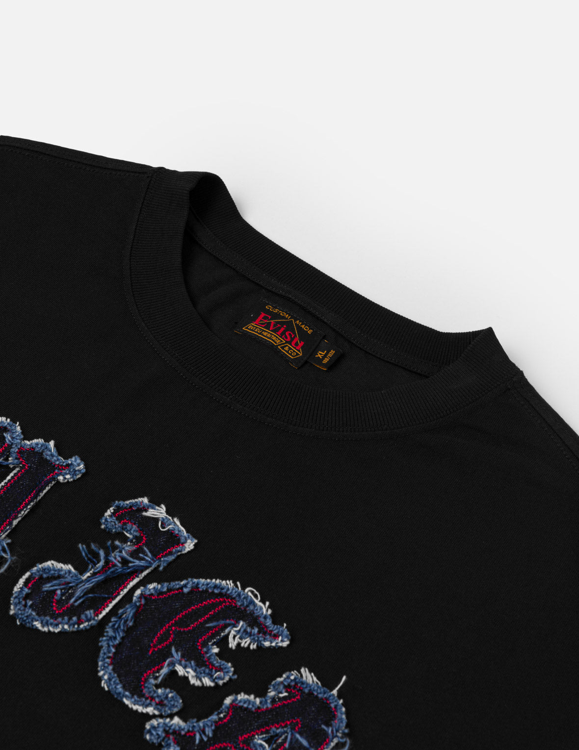 Evisu Jeans Logo Distressed Tee – EVISU