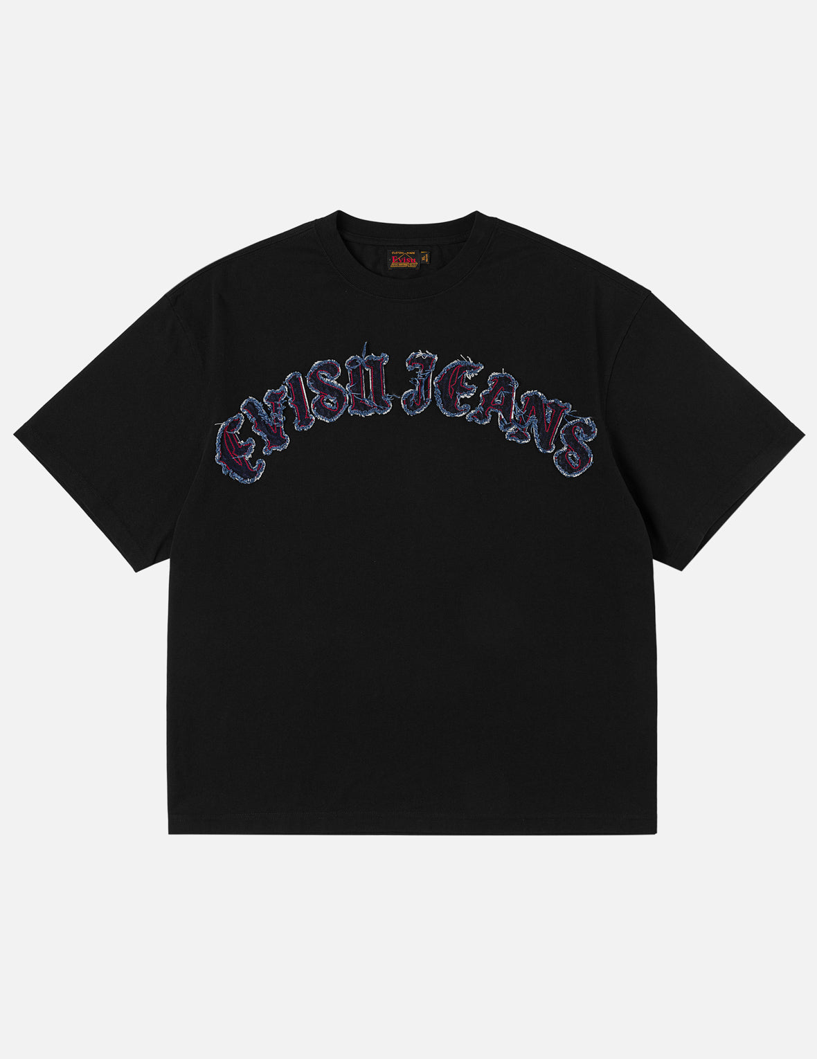 Evisu Jeans Logo Distressed Tee – EVISU
