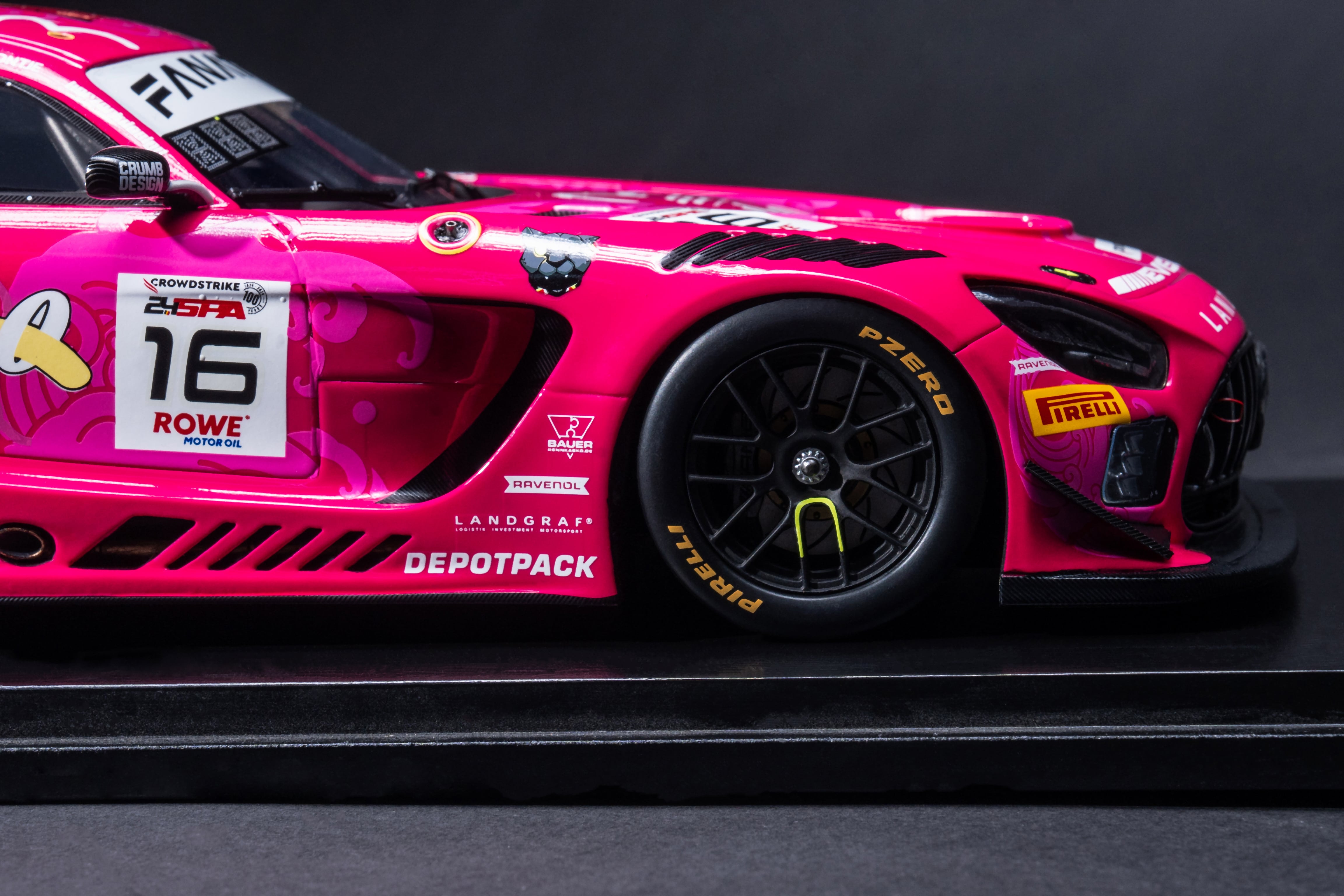 Evisu Mercedes-AMG GT3 #91 ミニカー EVISU X Mercedes-AMG GT3 1:43 Scale Model Car