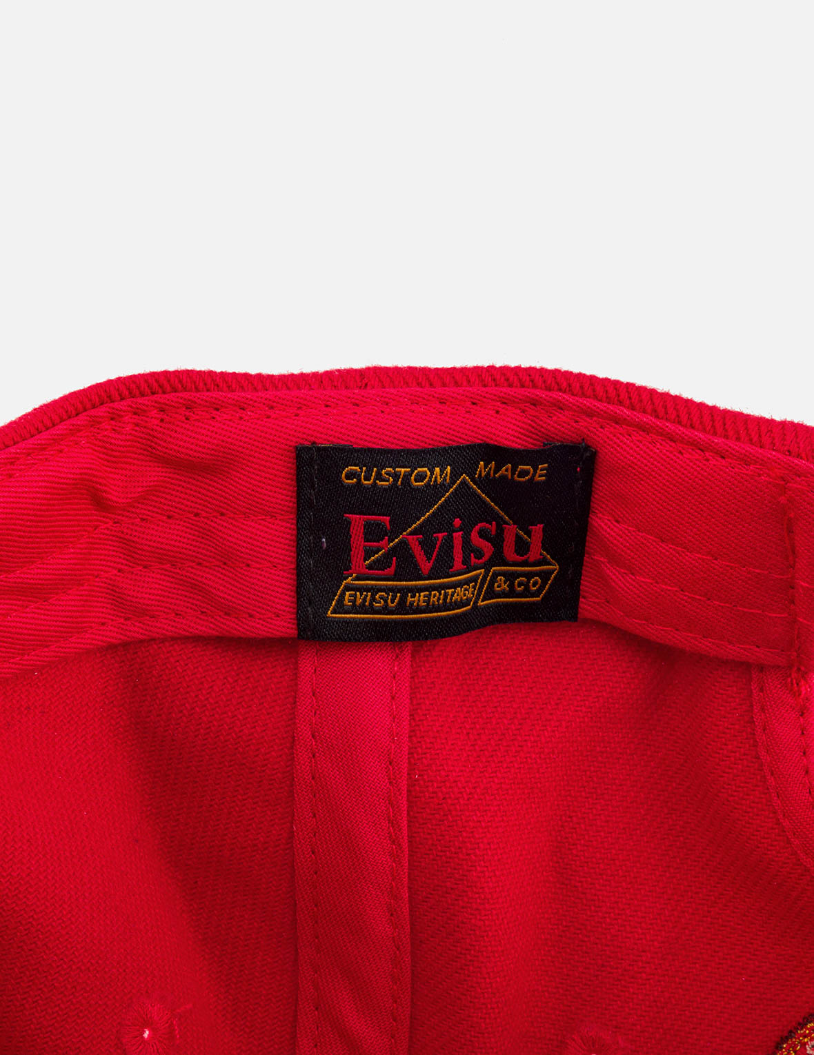 Evisu Logo Embroidery Cap - Red – EVISU