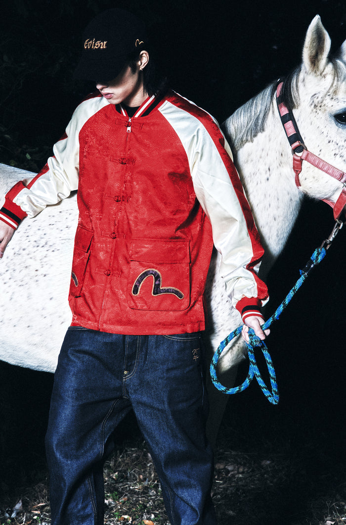 Evisu Logo Embroidery Cap - Red