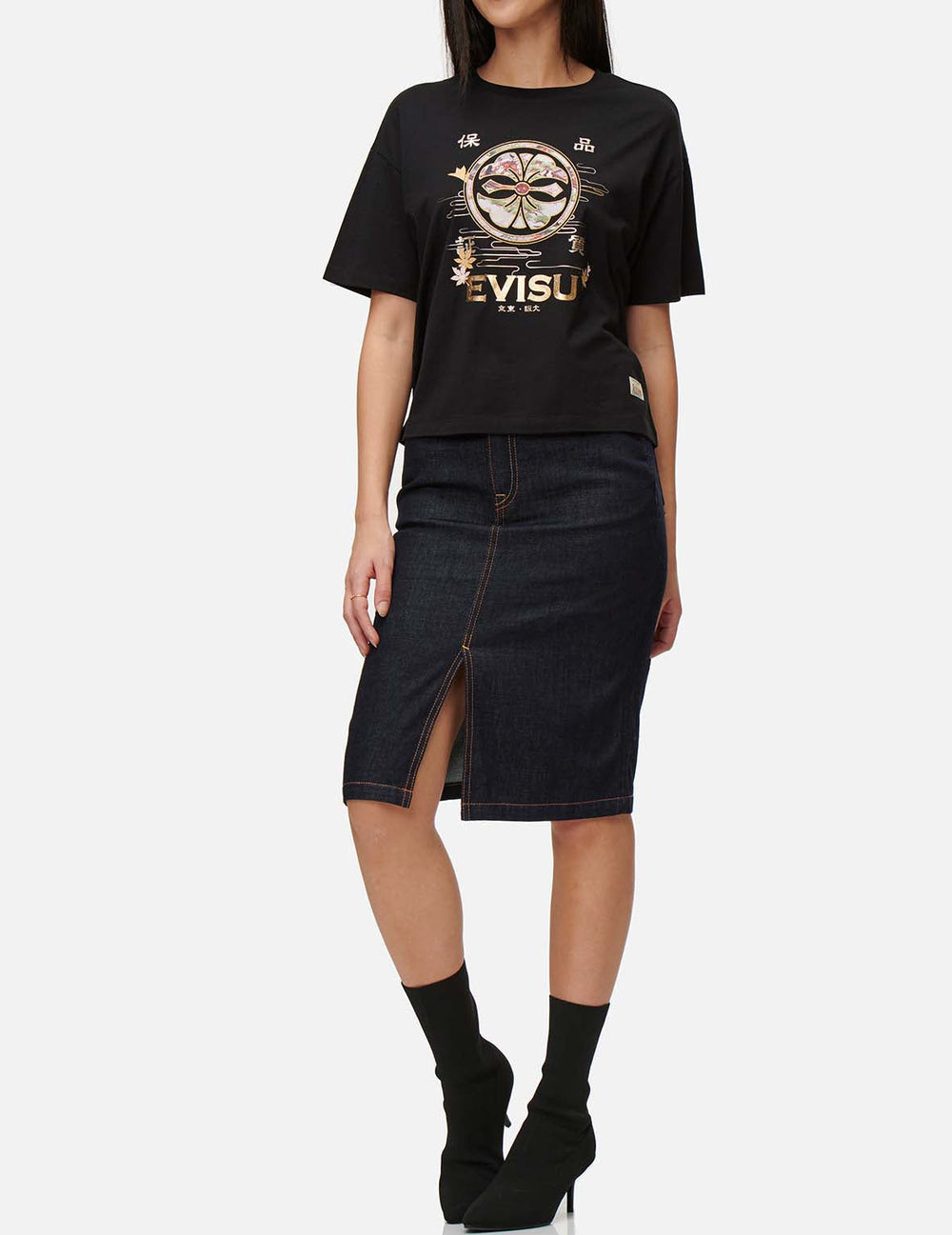 Multi-pocket Denim Skirt – EVISU